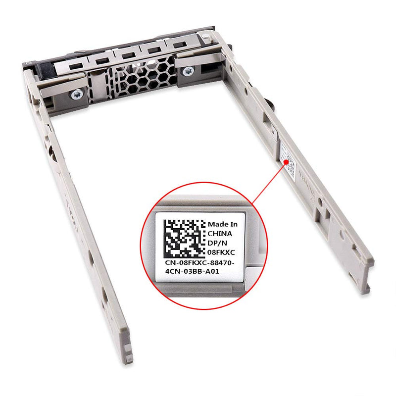 2pcs Pack 2.5" SAS SATA Hard Drive Tray Caddy 8FKXC 08FKXC Compatible for Dell PowerEdge R630 R730 R730XD T630 R430 T430 PowerVault MD1420 MD3420 Series