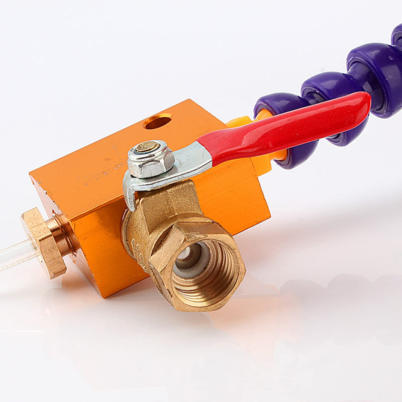Adjustable Coolant Hose with Magnetic Base for 8mm Air Lines, CNC Lathes and Milling Drilling Applications