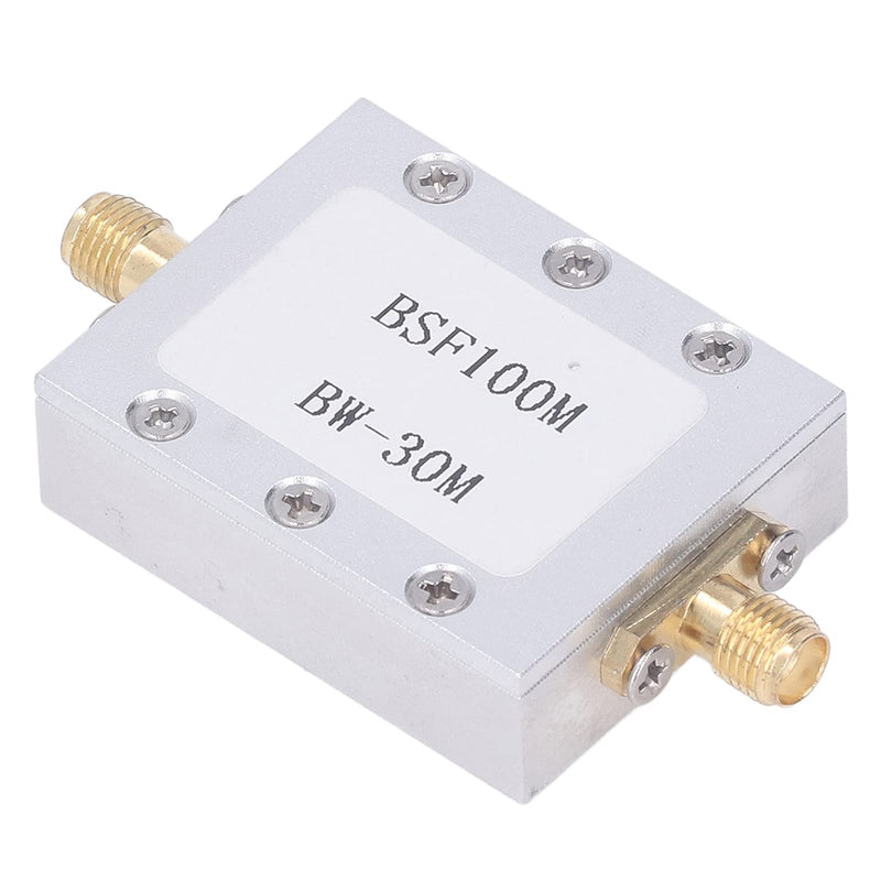 FM Band Stop Filter, 1-3000Mhz Operating Frequency, Stop Band 76-120Mhz Anti-Interference Passive Notch Filter, Broadcast FM Block Filter, To Suppress Specific Frequency Band Signal
