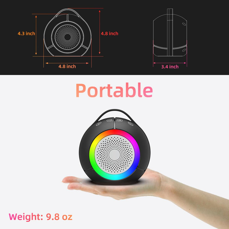 USB Computer Speakers for Desktop PC | Portable Plug-N-Play Laptop Speakers with Dynamic RGB Light, Ultra-Clear Sound, Loud Volume, Deep Bass, Touch Control, Compatible with Windows, macOS, ChromeOS