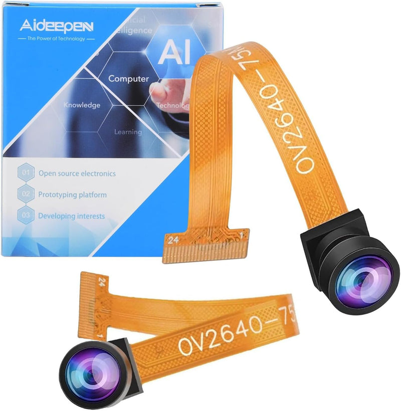 OV2640 Camera Esp32 Cam Camera Module,Aideepen OV2640 Camera 160° Wide-Angle Lens 2 Megapixel Sensor I2C Support JPEG RGB YUV for ESP32 MCU Camera 4 PCS