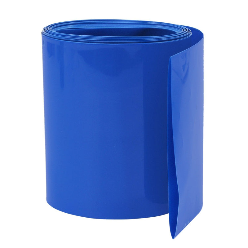 KEESIN 85mm Flat PVC Heat Shrink Tube Battery Packaging 5m for 18650 Battery (Blue-85mm) Blue-85mm