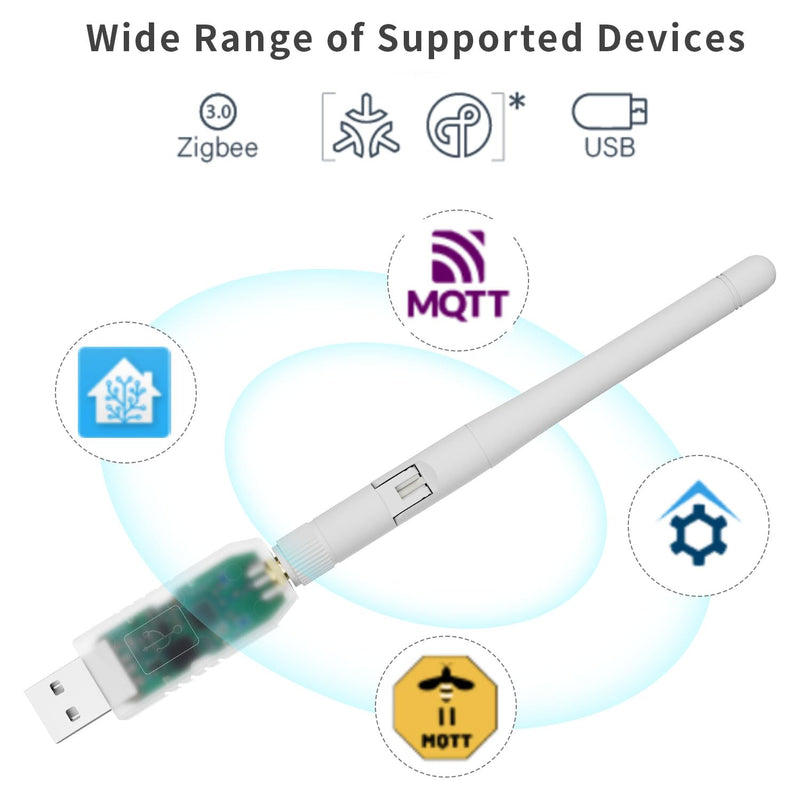 SMLIGHT SLZB-07 Zigbee 3.0 USB Coordinator - Pre-Flashed and Ready-to-Use Zigbee Adapter for ZHA Home Assistant and Zigbee2MQTT SLZB-07:EFR32MG21 Soc