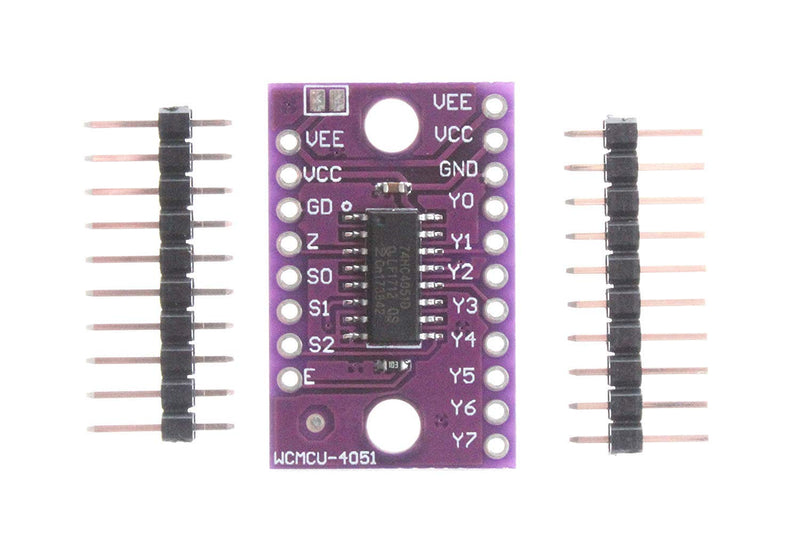 DollaTek 3Pcs 74HC4051 8 Channel Multiplexer Multiplexer Select Module