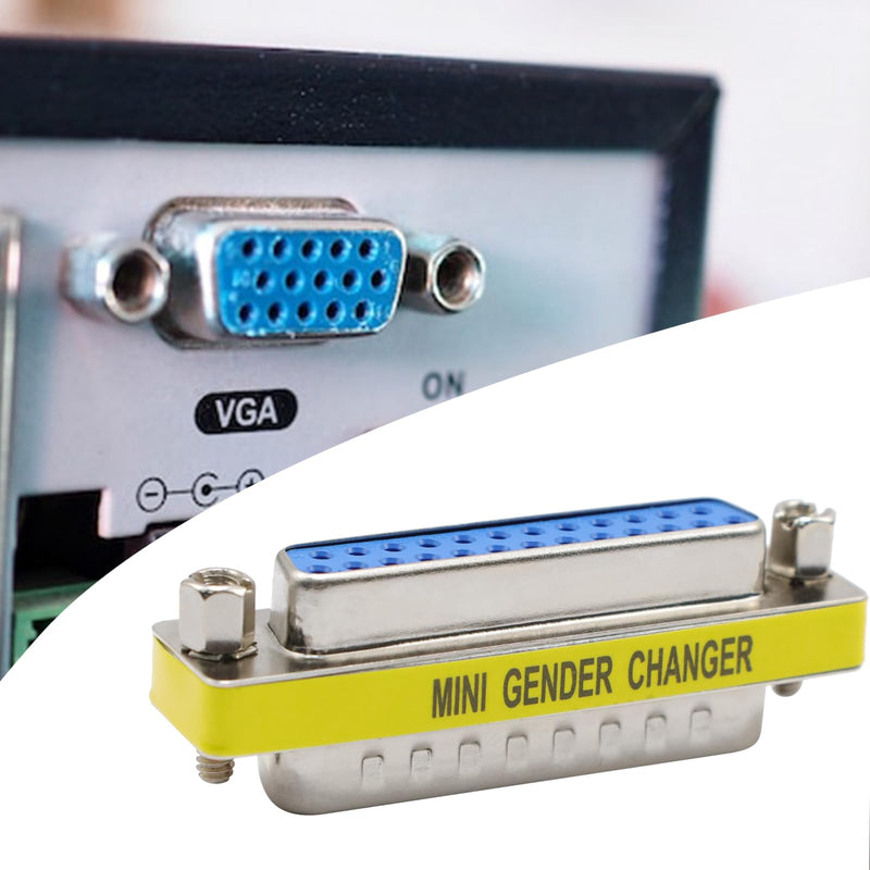Antrader 25 Pin VGA SVGA KVM Male to Female M/F Mini Gender Changer Coupler Adapter DB25 Cable Converter Parallel DSUB Connector for PC Pack of 4 DB25 ( Male to Female)