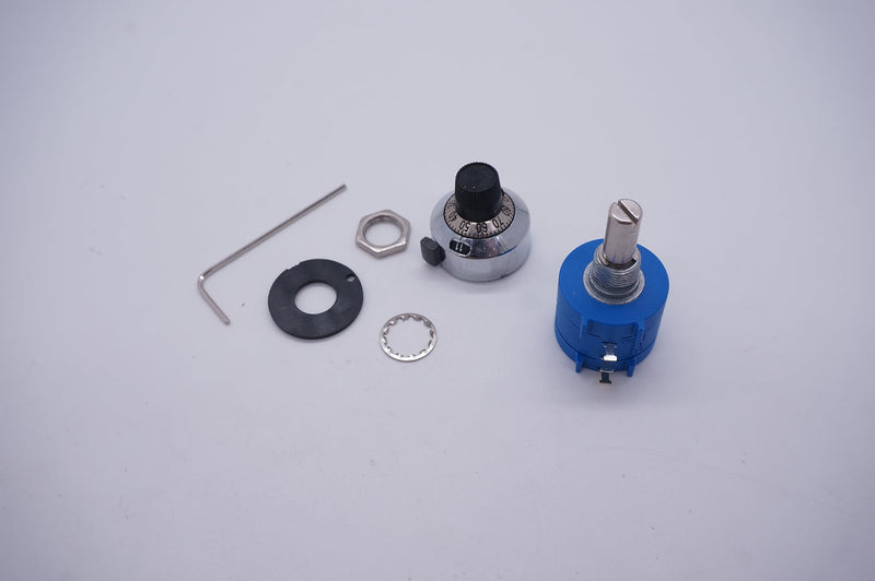 Taiss/100k ohm potentiometer 3590S-2-104L 10-speed wire winding precision potentiometer, with adjustable resistance count knob 100k ohm