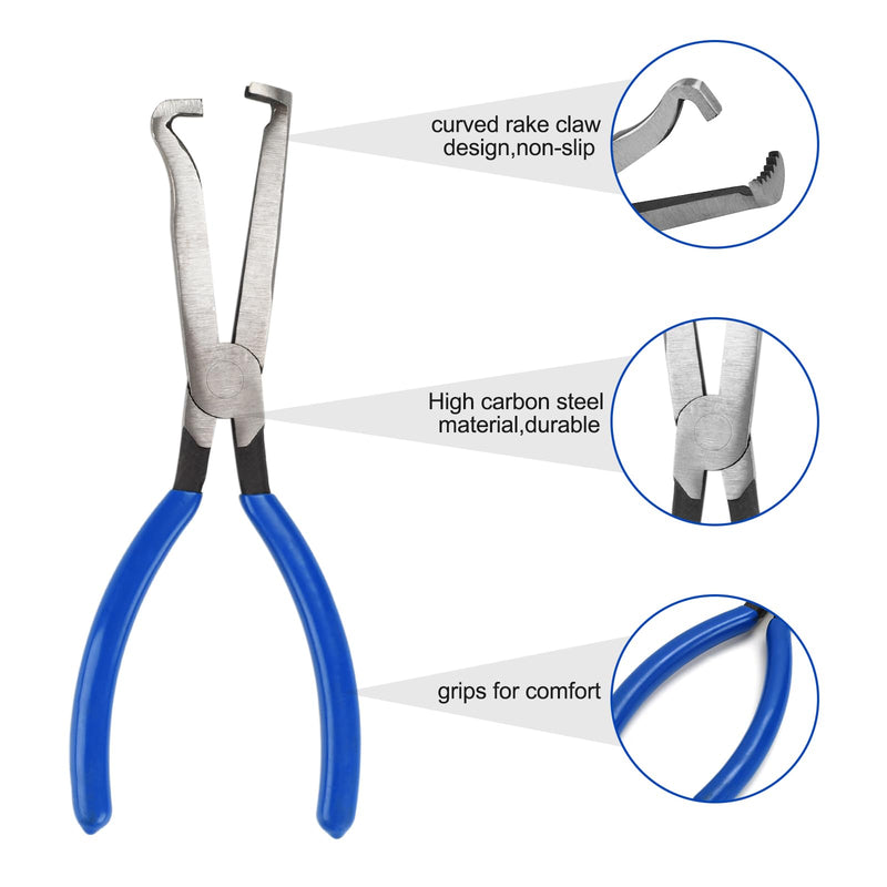 Electrical Disconnect Pliers, 8inch Spark Plug Disassembly Pliers,Automotive Electrical Connector Disconnect Pliers,Automotive Electrical Plug Connector Disconnect Tool(1PC Blue)