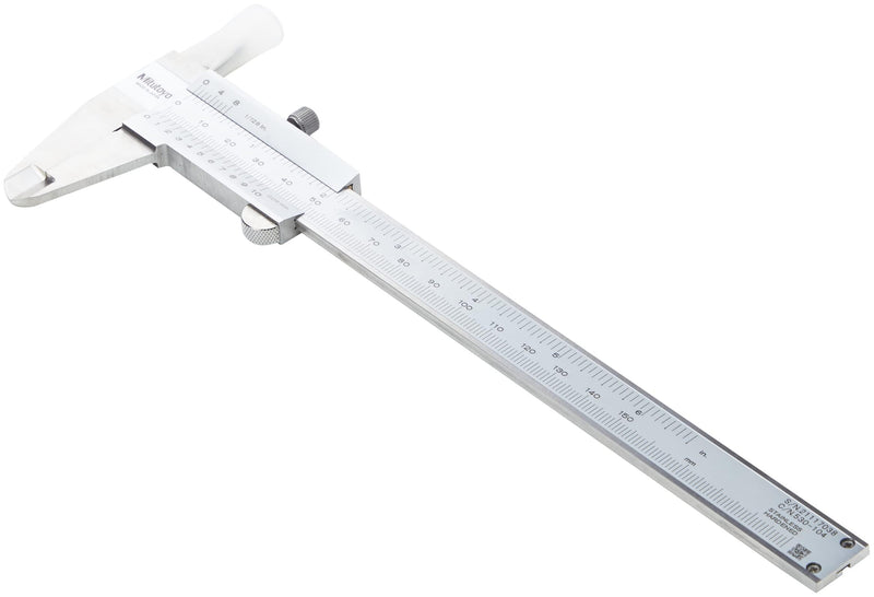 Mitutoyo 150 mm Analogue vernier caliper 0.5 mm | 1/128 in / 0.05 mm, metric/inch, mechanical reading, robust Single