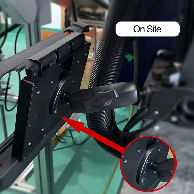 Strg 1'' Ball Mount with AMPS Round Plate, Ball Mount Base Compatible with RAM and 1" B Size Ball Double Socket Arms from Arkon, iBolt and Tackform Enterprise Series 1" Ball (Round Base)