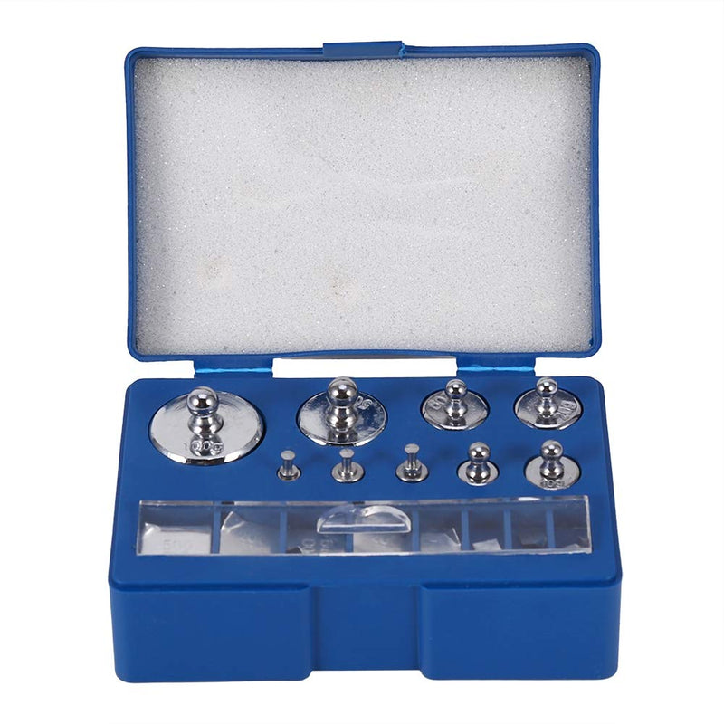 17pcs Precision Calibration Weights Stainless Steel Calibration Weights Set 211.1g Precision Calibration Weights with Storage Box for Digital Jewelry Scales Laboratory Study Weights 10mg-100g