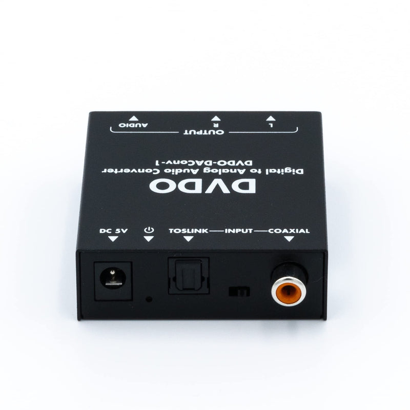 DVDO Digital to Analog Audio Converter | Coaxial/Toslink in - Analog Out | 3.5mm to Optical Audio Cable | Optical Digital Audio Converter |Supports Sampling Rate at 32, 44.1, 48 and 96KHz;