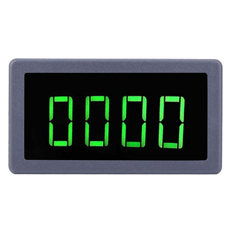 Green 4 Digit LED Engine Tachometer Hall Proximity Switch Magnetic Sensor Speed Meter + NPN Hall Proximity Switch Sensor Holder (Tachometers)