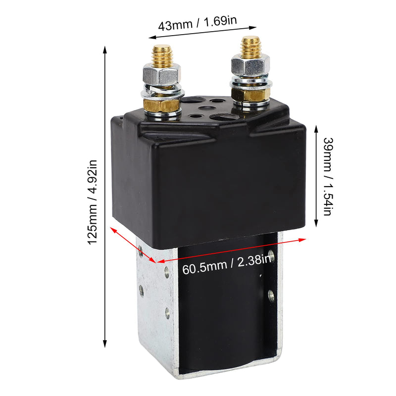 DC Contactor Solenoid 48V 200Amp, Universal Main Contactor Solenoid SW180 for Golf Cart Truck Forklift, Contactor Solenoid Heavy Duty for Golf Cart Engineering Machinery