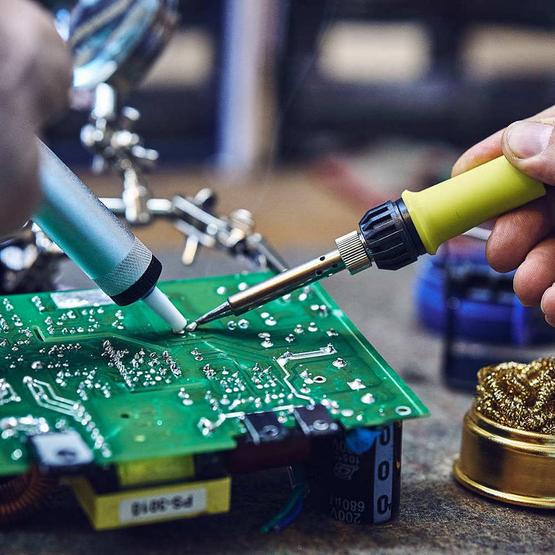 edi-tronic desoldering pump soldering pump desoldering vacuum soldering pump aluminum Teflon tip