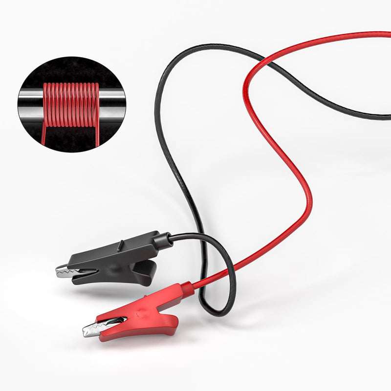 Goupchn Alligator Clips Electrical Test Leads, 10 Colors | 10PCS, Dual Ended Crocodile Clips, Jumper Wires, Circuit Connection, Electrical Testing Ten Colors