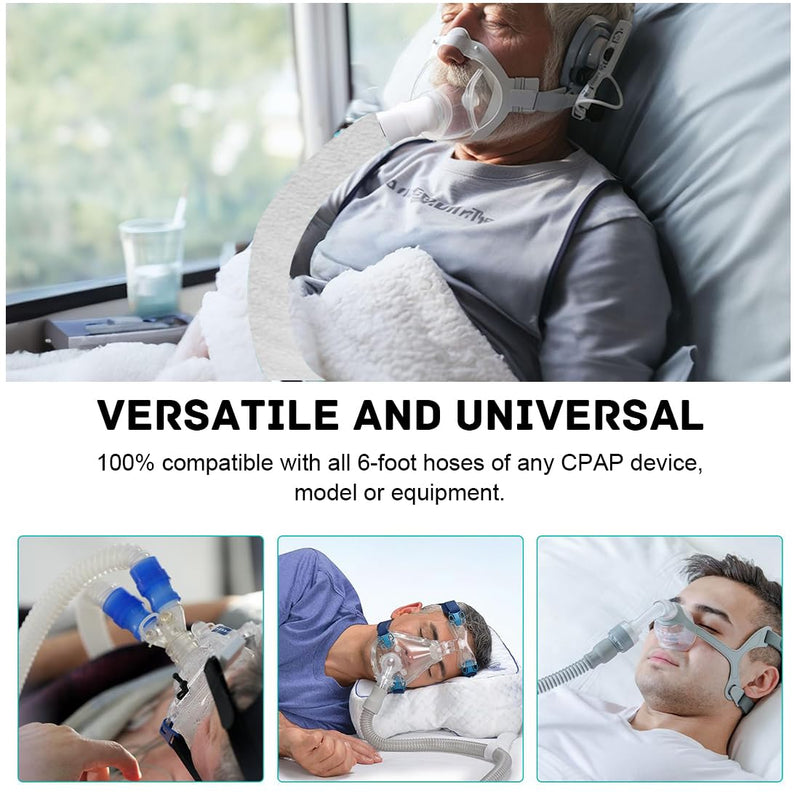 CPAP Hose Cover CPAP Mask Tube Protector Soft Fleece Hose Insulator with Zip 6 ft Universal Heat Insulation Sleeve for Hose Cuff of Spare Parts