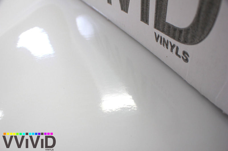 VViViD White High Gloss Realistic Paint-Like Microfinish Vinyl Wrap Roll with VViViD XPO Air Release Technology (1ft x 5ft) 1ft x 5ft