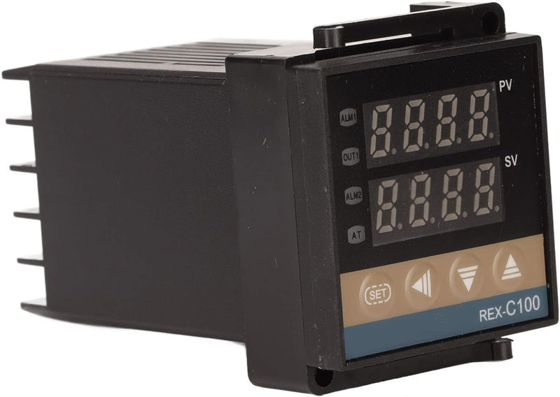 Digital PID Temperature Controller REX-C100 REX C100 Thermostat + SSR Relay+ K Thermocouple Thread Probe+Heat Sink