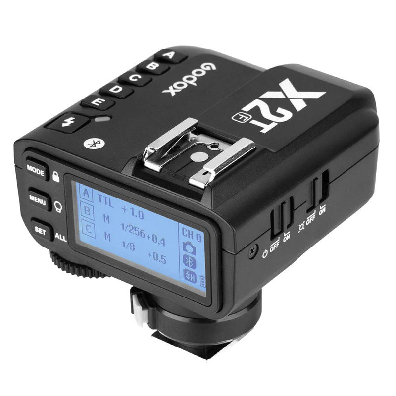 Godox X2T-F Wireless Flash Trigger for Fujifilm, 2.4G TTL II HSS 1/8000s Group Function LCD Control Panel Flash Transmitter Compatible with Fujifilm GRX50S X-T1 X-T2 X-10 X-PRO1 X-A3