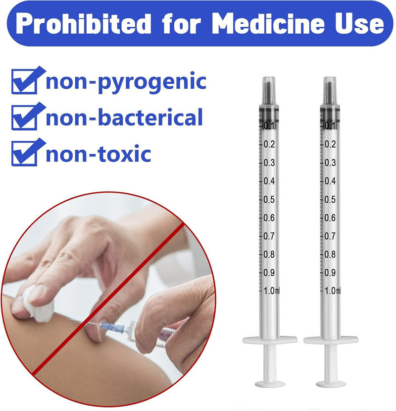 10 x 1 ml syringe colostrum syringe with closure, individually packed | Syringe 1 ml without needle for science laboratories refilling and measuring oil adhesive applicator of liquids feeding 10