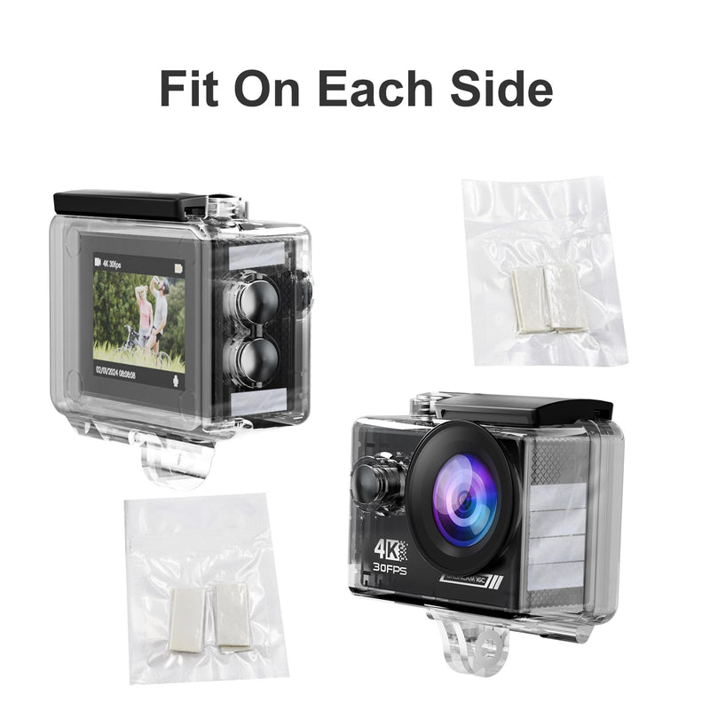 Action Camera Accessories Kits Bundle, Floating Handle Grip/Selfie Stick Tripod Kit 2-in-1/Chest Harness/20*Anti Fog Inserts Drying