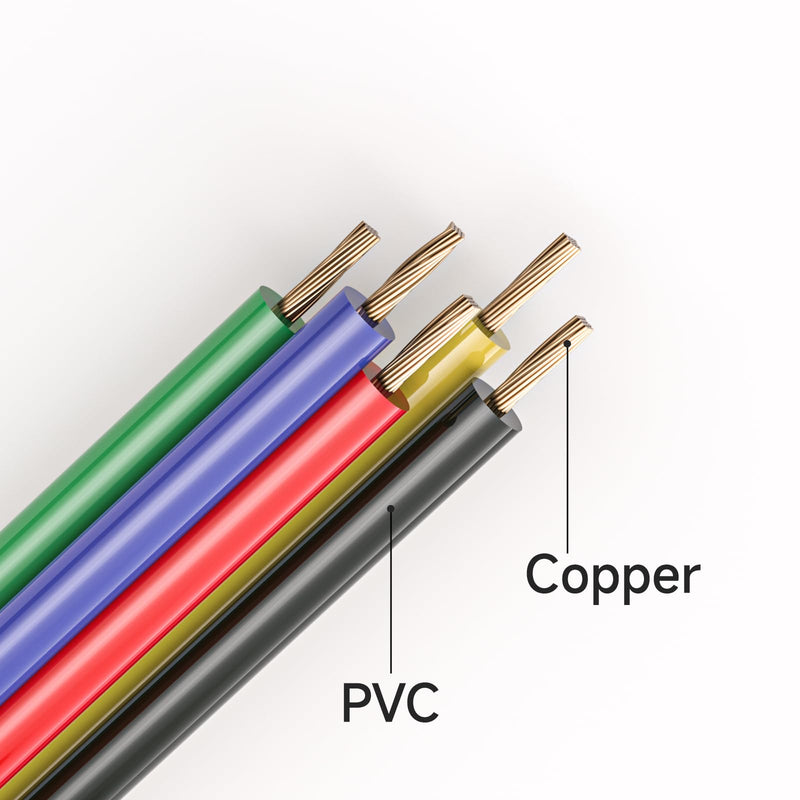 Goupchn Alligator Clips Electrical Test Leads, 10 Colors | 10PCS, Dual Ended Crocodile Clips, Jumper Wires, Circuit Connection, Electrical Testing Ten Colors