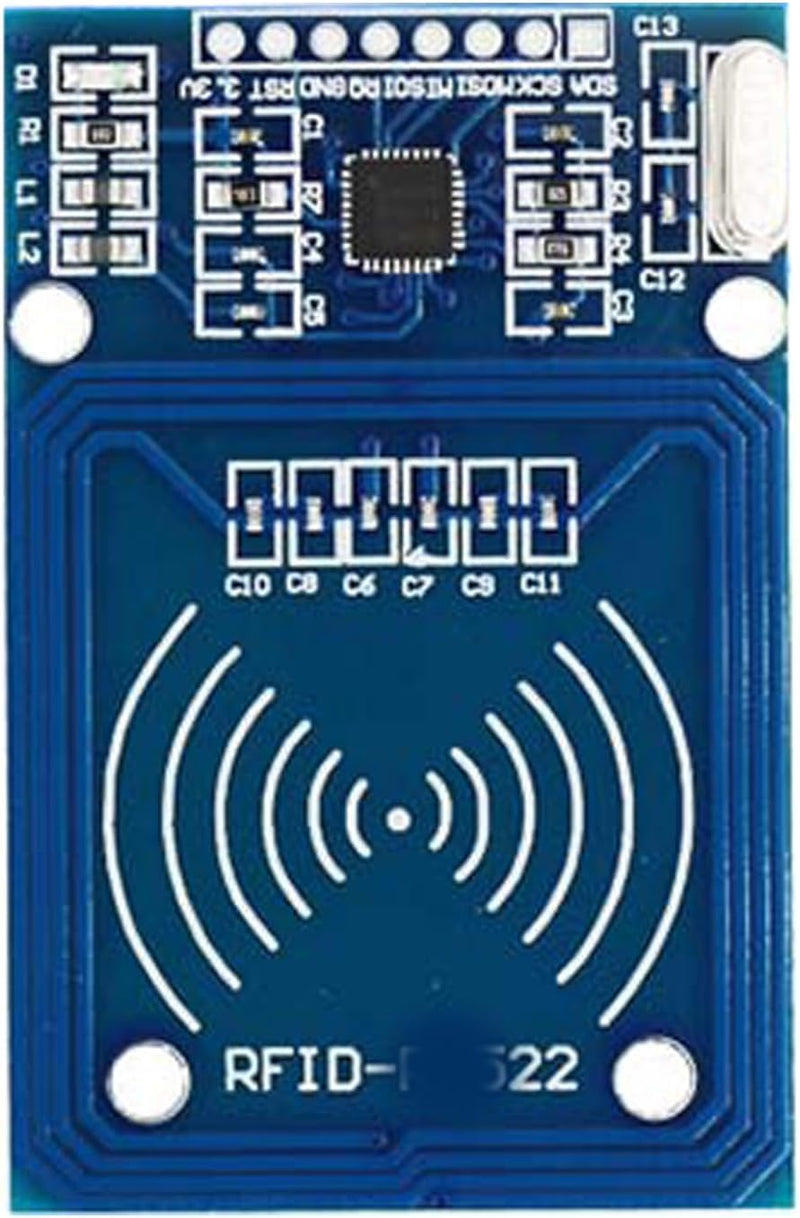RFID RF IC Card Induction Module 13.56MHz 12pcs | SPI interface, working current: 13-26mA/DC 3.3V, compatible with Arduino, compatible with Raspberry Pi