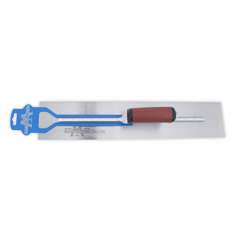 Marshalltown High Carbon Steel Finishing Trowel, 4 x 20 Inch Concrete, Masonry and Drywall Finishing Tool, Assembled in USA, MXS20D