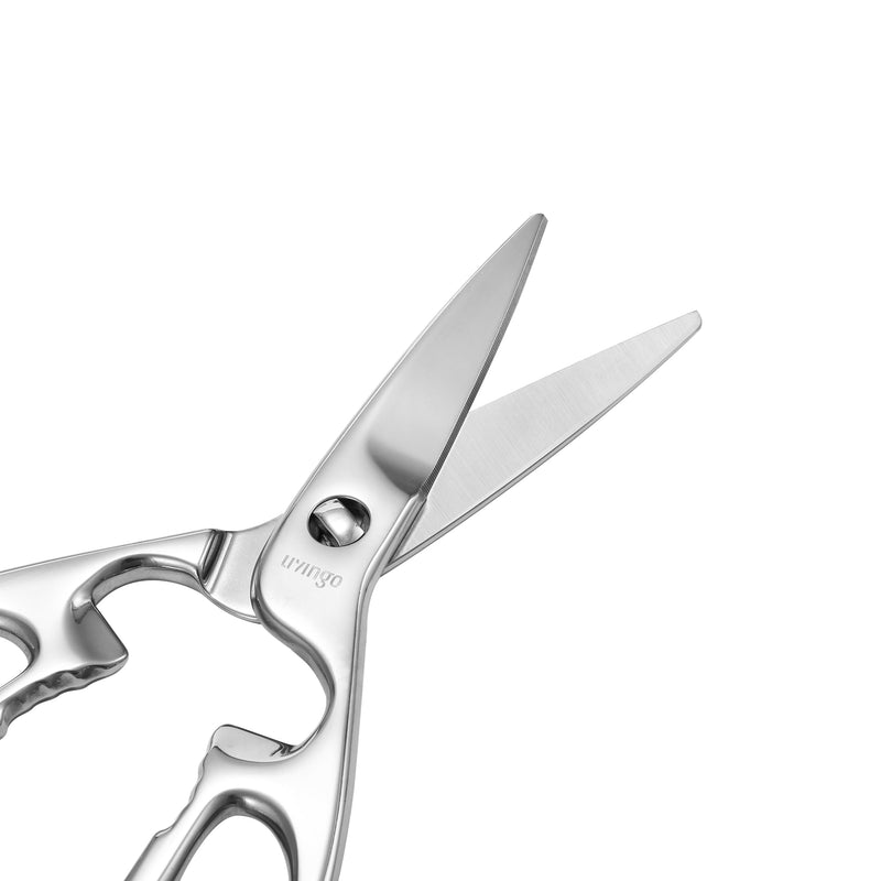 LIVINGO Heavy Duty Kitchen Scissors - Multi-function Dishwasher Safe Stainless Steel Forged Come Apart Utility Shears All Purpose for Cutting Food, Meat, Poultry, Vegetable, Nutcracker C - Kitchen Scissors