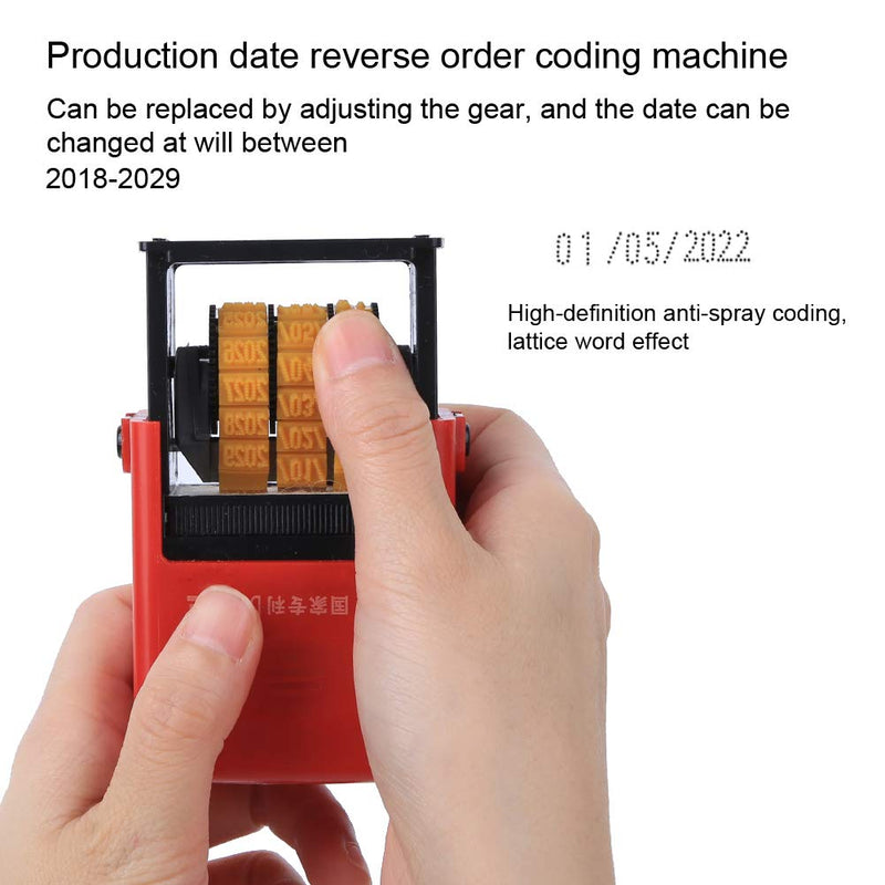 Yunseity Portable Smart Date Coding Machine, Handheld Mark Printing Machine, Ink Date Printing Machine, Plastic Bag Label Adjustable Expiry Date for Industrial