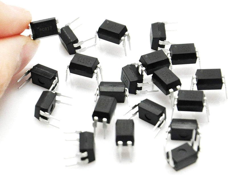 RUNCCI-YUN 60pcs Optocoupler PC817 2.54mm Pitch 4 Pins DIY DIP-4