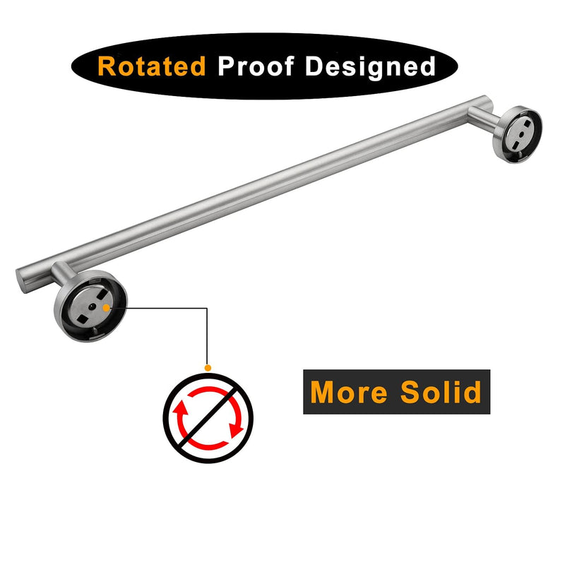 Nolimas Brushed Nickel Bath Towel Bar Single Bars Towel Rack Rod Classic Wall Mounted Stainless Steel Bathroom Toilet Kitchen Towel Bar Towel Shelf Single Layer,16inch-2 Pack 16inch 2Pack