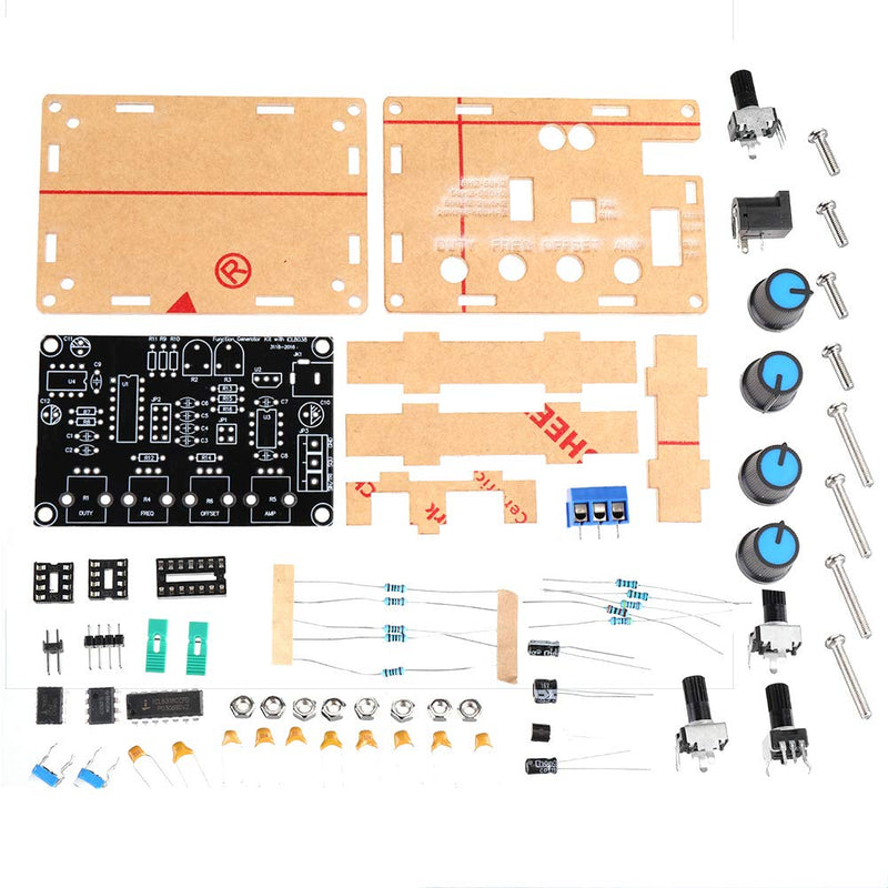DollaTek ICL8038 High Precision Signal Generator DIY Sinuso?dal Triangle Square Sawtooth Output 5Hz ~ 400 kHz, Adjustable Frequency Amplitude