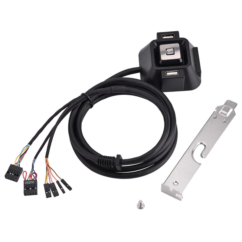 Desktop Computer Power Switch with USB Ports, Reset, and Audio Microphone Port, for Internet Cafes and Families