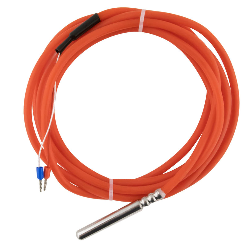 SeKi temperature sensor PT1000 1 meter; Temperature sensor, immersion sensor, resistance thermometer with silicone cable up to +250°C