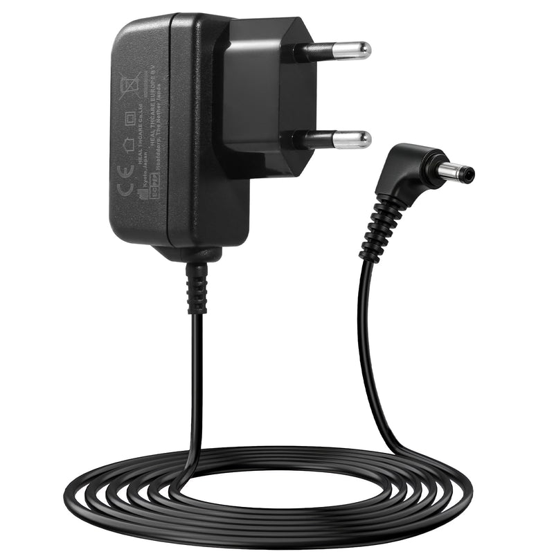 6 V Power Supply Charger for Omron Blood Pressure Monitors, Replacement AC Adapter Compatible with M2, M3, M5, M6, M7, M8, M9, M500, X2, X3, X4, X7 Smart, M3 Comfort, M7 Intelli IT, HHP-CM01, 1.5 m | Ersatz AC Adapter Kompatibel mit M7, M8, M9, M500, X...