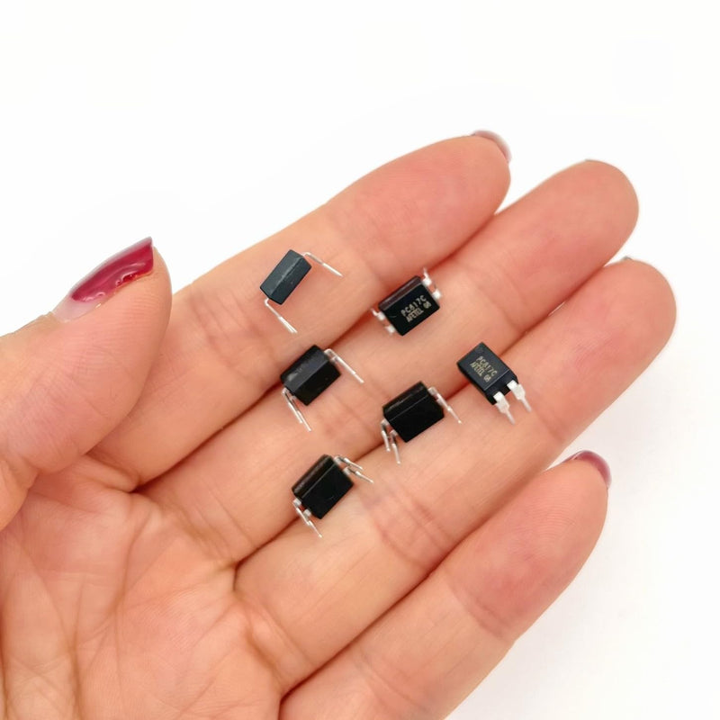JZK 50pcs PC817C Optocoupler 2.54mm DIP 4 pin 4pin 4 pin photocoupler for mounting, high density mounting type optocoupler IC, photoelectric coupler