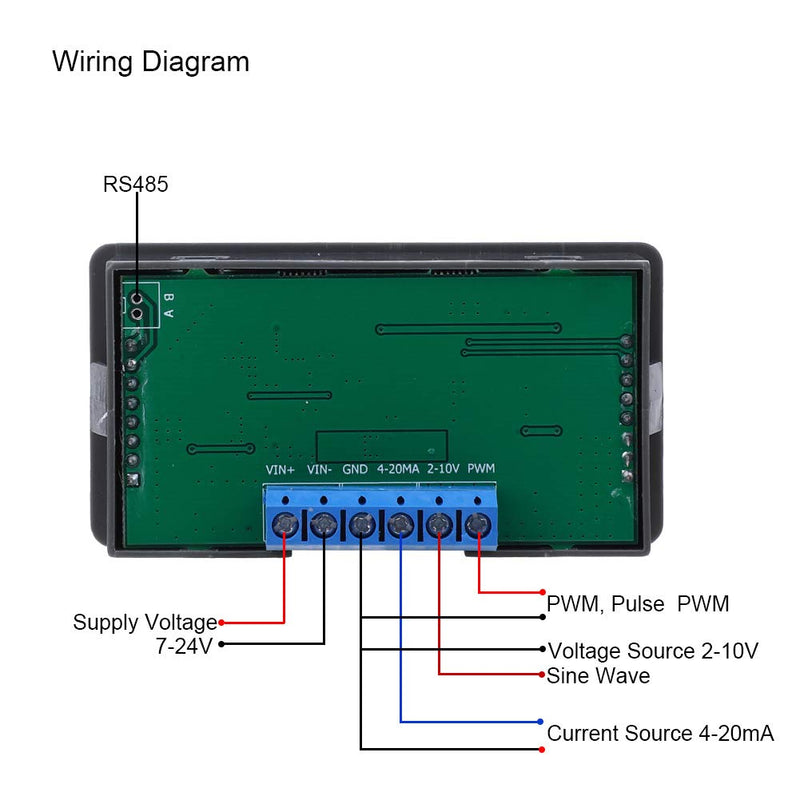 WSFG 06 PWM Pulse Adjustable Module Sine Wave 4-20MA 2-10V Signal Generator Without Rs485 Frequency Function LCD Display