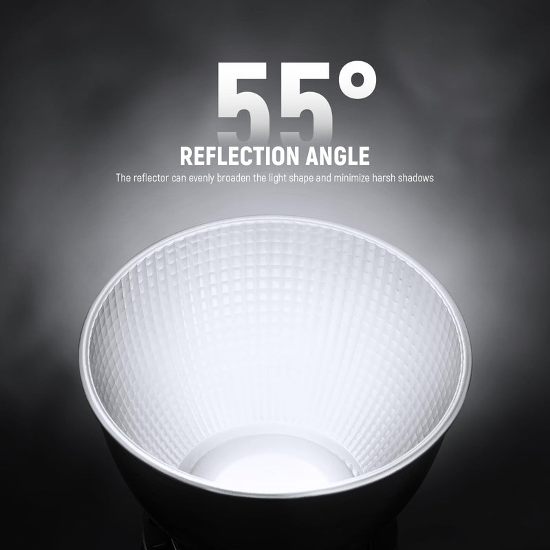 NEEWER RF1 7''/18cm Fish Scale Pattern Standard Reflector Diffuser with Bowens Mount for NEEWER CB300B, CB100C, FS230, Vision 4, Vision 5, S101-400W Pro, Q4 Studio Flash & LED Video Light