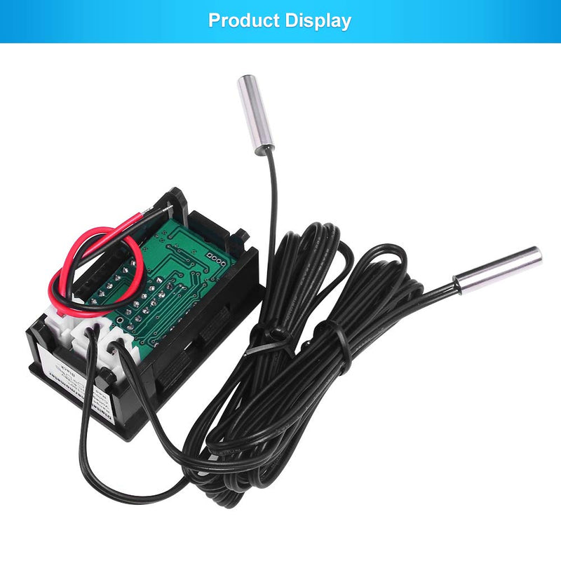 PEMENOL Red + Blue Dual Display Digital Thermometer Digital thermometer with NTC waterproof metal sensor