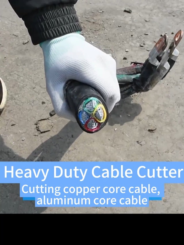 ZrgGea Cable Cutters 18 inch, Industrial-Grade Heavy-Duty Cable Cutter, Forged from T8 Alloy Steel, HRC56, Sharp Cutting. Suitable for Cutting Copper and Aluminum Core Cables, Blue