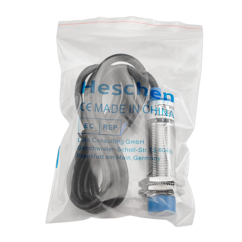 Heschen inductive proximity switches with sensor LJ18A3-8-Z/BY, detector 8mm, 10-30VDC, 200mA, PNP NO (normally open), 3 wire