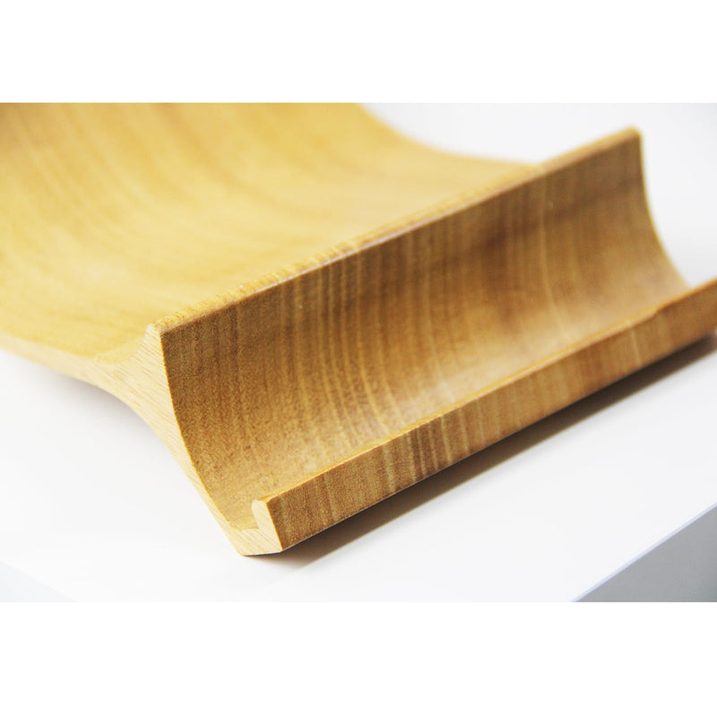 XDK Wood Laptop Stand for Desk, Ergonomic Height Riser for Notebook Computer up to 15 Inches, Wooden Holder for MacBook/Aluminum Laptops