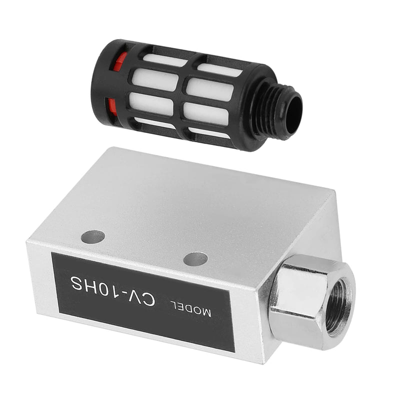 Compressed Air Vacuum Venturi, YosooCv-10Hs Pneumatic Air Exhaust Vacuum Generator Ejector with Sound Muffler