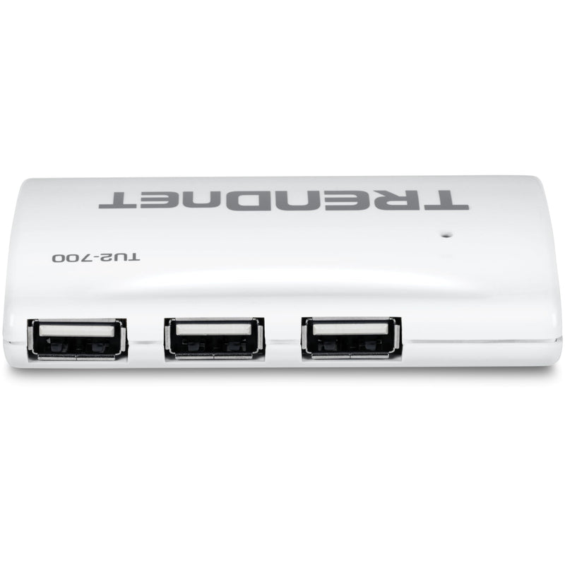 TRENDnet 7-Port USB 2.0 Hub, TU2-700, 7 x USB 2.0 Ports, Backwards Compatible with USB 1.1, Compatible with Windows and macOS, NDAA Compliant 7 Port