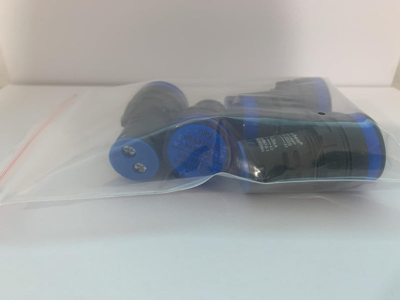 Heschen 22mm LED indicator light AD16-22D/S 24VDC 20mA blue light color pack of 5