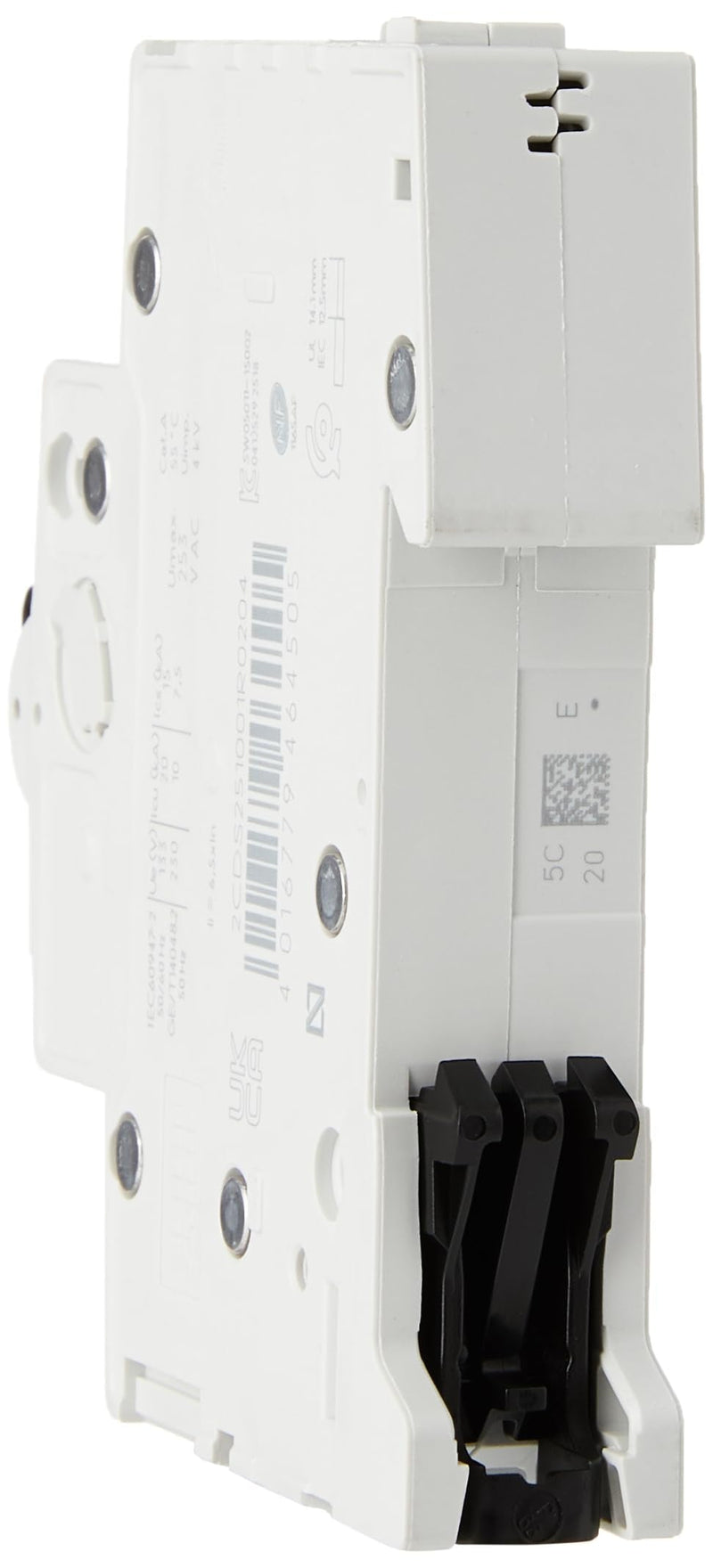 ABB S200 Circuit Breaker Type C, 1-Pin 20A System Pro M Compact DIN Rail Mounting Single Pack Single