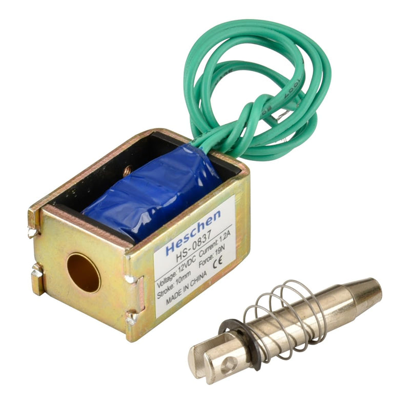 Hechen magnet electromagnet net, HS-0837, DC12V 19N, 10mm stroke, push pull type open frame