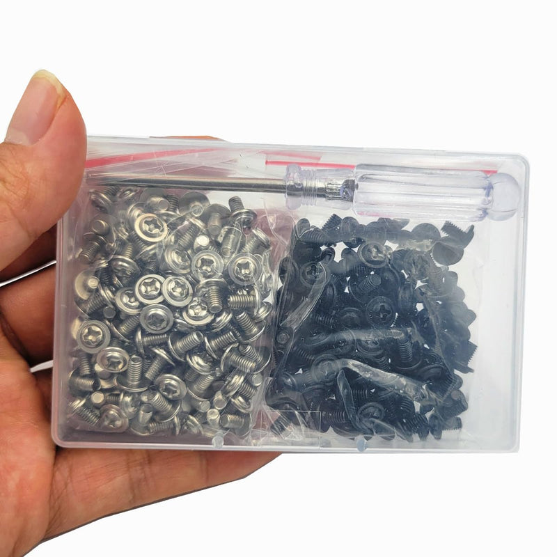200Pieces 2.5inch SSD Mounting Screws M3x5mm Pan Head Phillips Drive Screws with Screwdriver