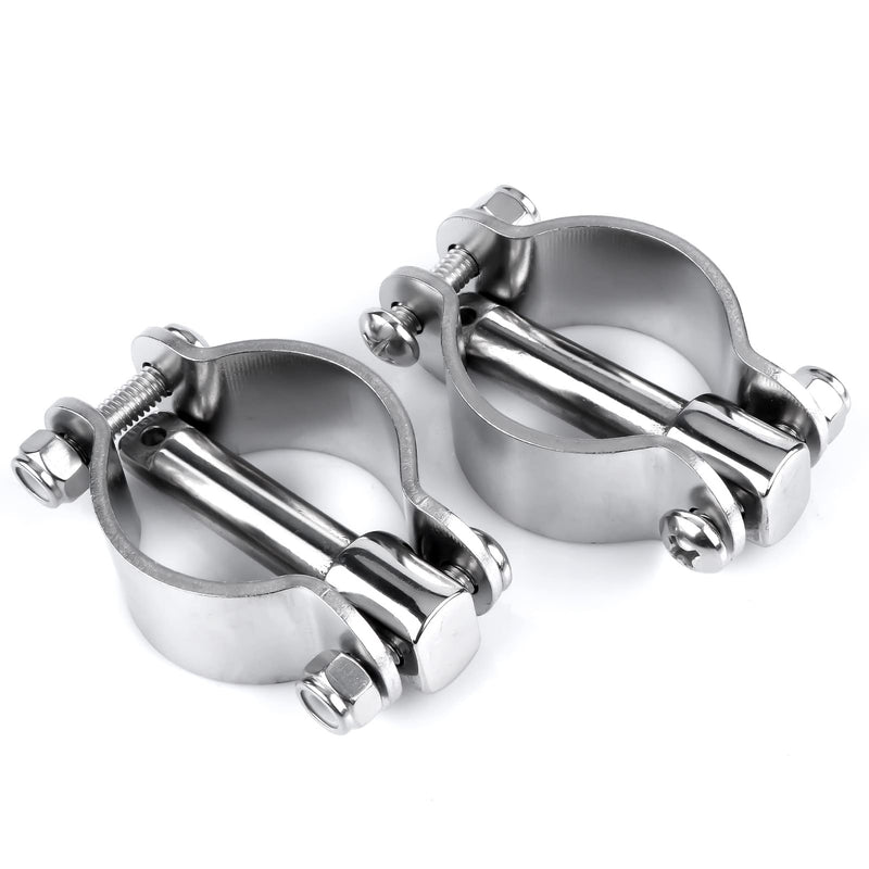 smartmarine 2X 316 Stainless Steel Clamp on Oarlocks or Rowlocks,Boat Oarlock Socket Marine Yacht
